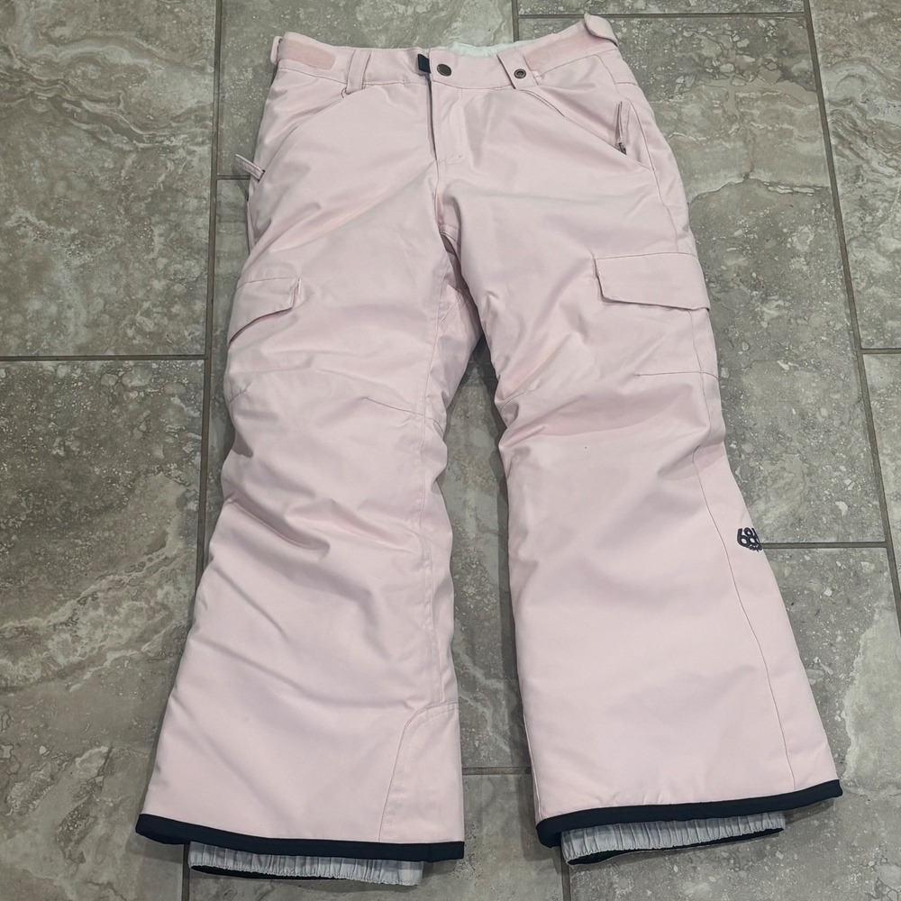 686 Girls Lola Insulated Snow Pants Pink 10K Waterproof Cargo Youth Small S